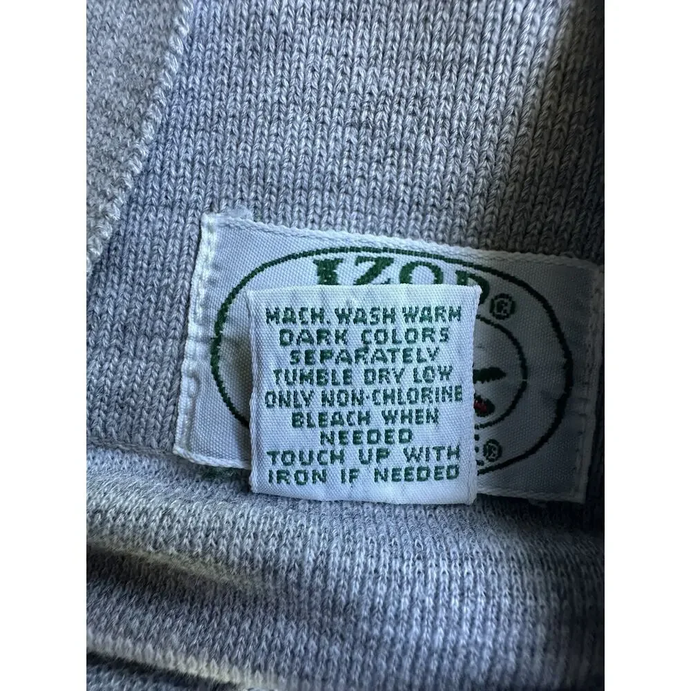 Lacoste Men's XL Gray Polo Shirt Stripe Embroidery Logo